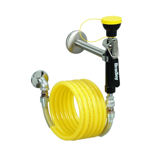 Hand-Held Single Head Drench Hose with 12 Foot Long Hose, Wall Mounted