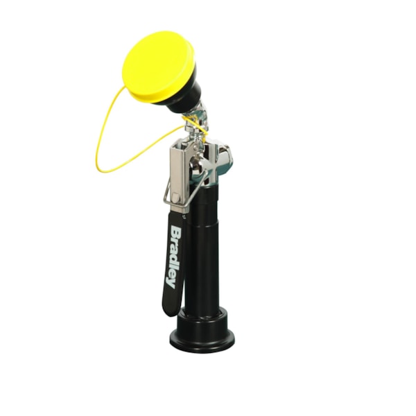 Hand-Held Angled Single Head Drench Hose with 8 Foot Long Hose, Deck Mounted