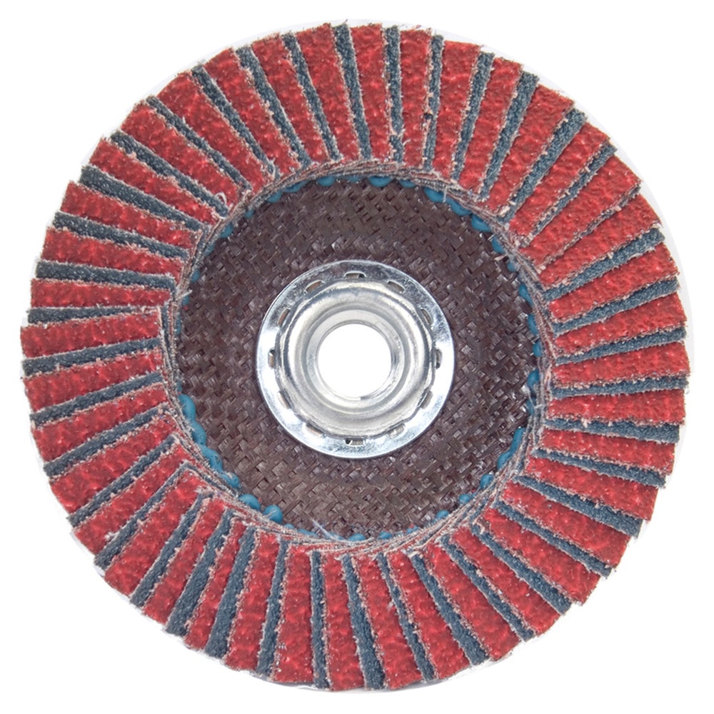 4 1/2" 60 Grit Coated Ceramic Flap Disc with 5/8-11 Arbor and 13,000 RPM