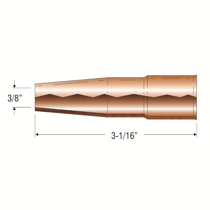 3/8" Tapered Nozzle