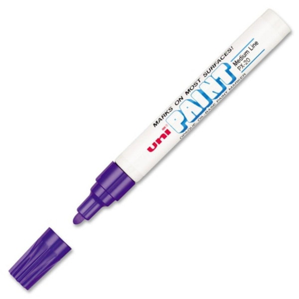 Oil-Based Violet Medium Point Marker
