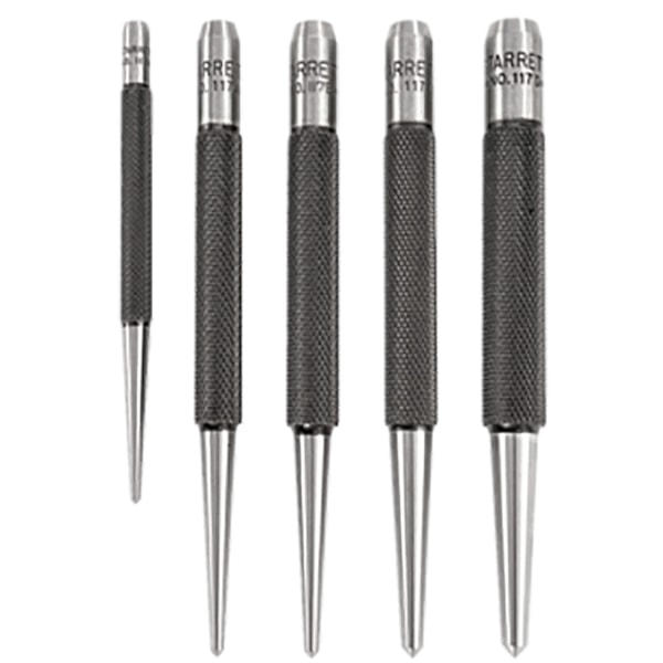 5-Piece Steel Round Shank Center Punch Set