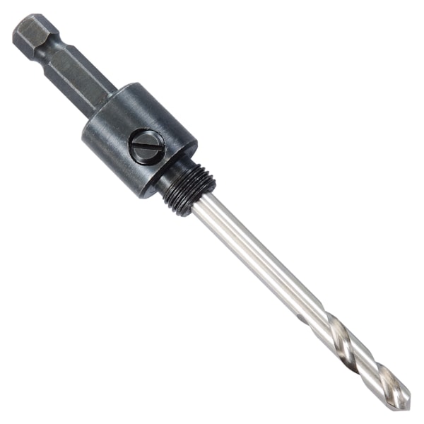 9/16'' - 1 3/16" A1-E Hole Saw Drive Arbor & Extended Length HSS Pilot Drill 