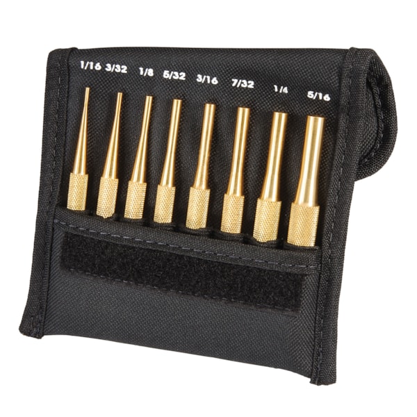 8-Piece Brass Drive Pin Punch Set