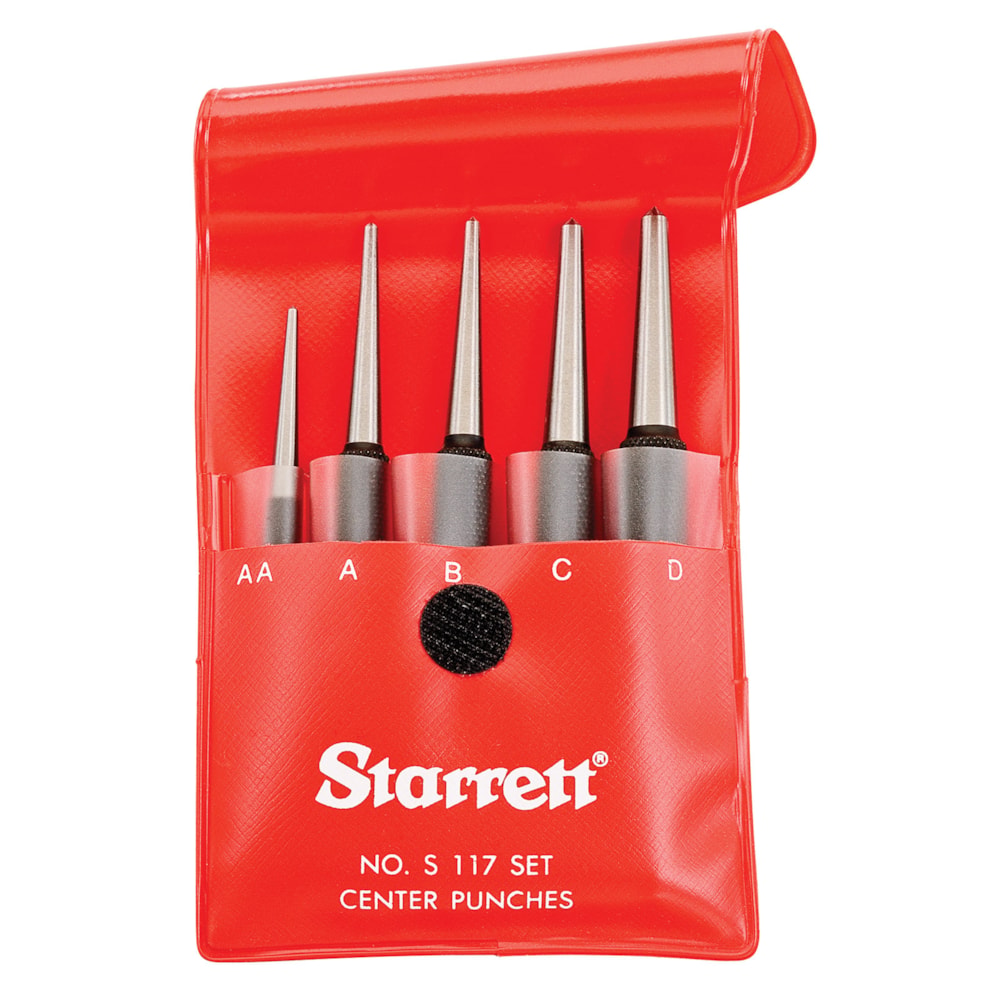5-Piece Steel Round Shank Center Punch Set