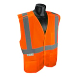 Class 2 Economy Mesh X-Back Breakaway Traffic Safety Vest thumbnail 2