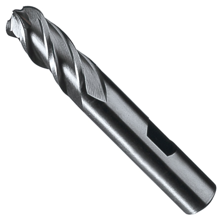 554 Powder Metal Finishing End Mill, 1/2" Dia Cutter, 1/2" Shank, 4 Flutes, HSS-E, Bright