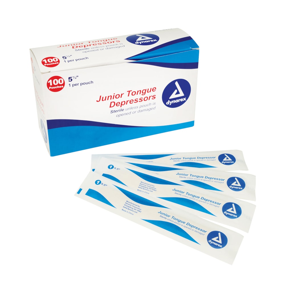  Sterile First Aid Tongue Depressors, 100/Box