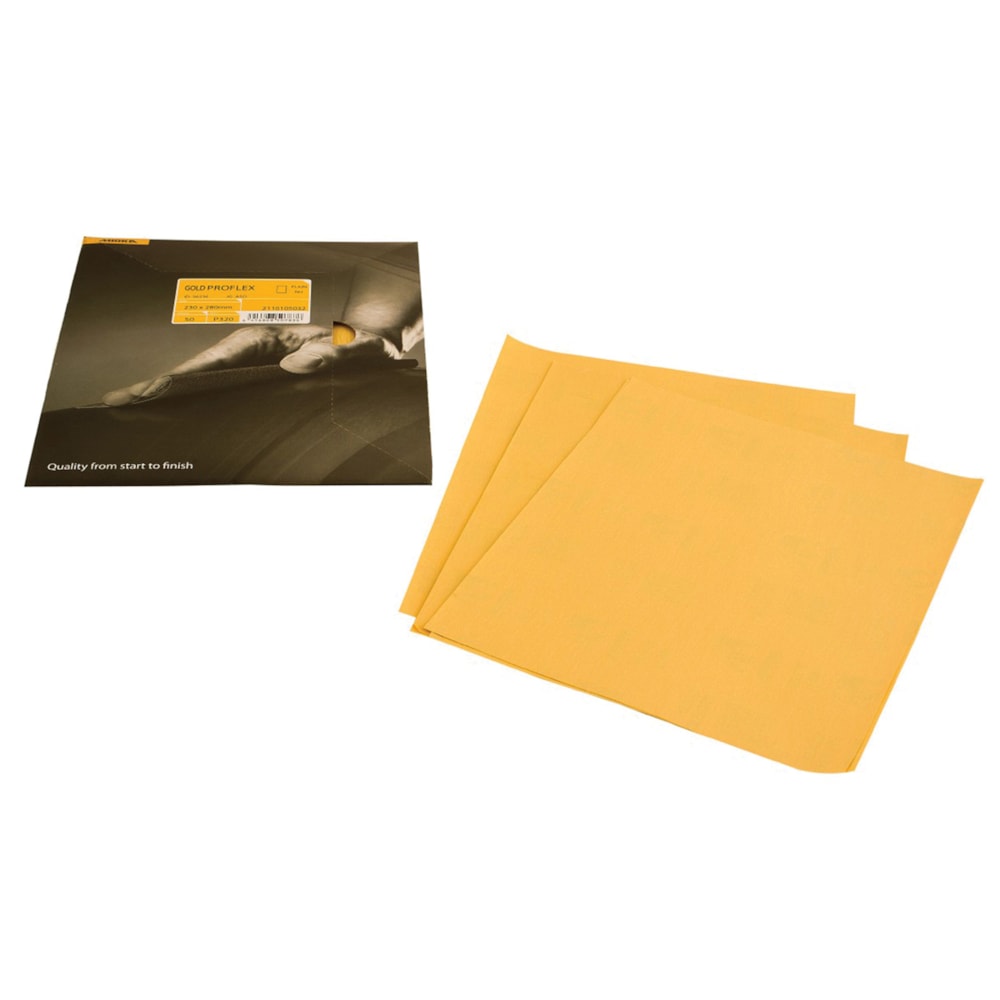 Gold Proflex 9" x 11" P180 Grit Abrasive Sheets 5/Pack