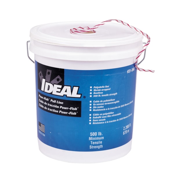 Powr-Fish® 2200' Bucket Extra Heavy Duty 500 lb. Electrical Pull Line