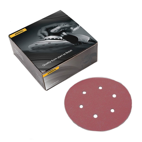 Royal Coarse 6" 40 Grit 6-Hole Grip Vacuum Abrasive Sanding Disc 25/Pack