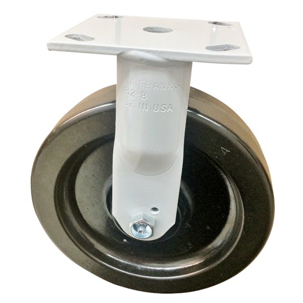 4" Medium Duty Rigid Caster, Phenolic