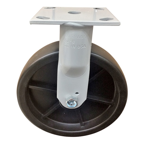 5" Medium Duty Rigid Caster, Polyolefin