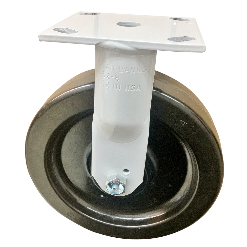 6" Medium Duty Rigid Caster, Phenolic
