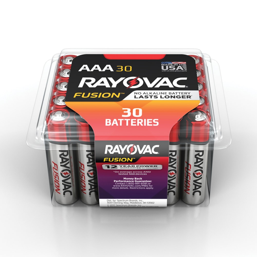 Fusion™ AAA Alkaline Batteries 30/Pack