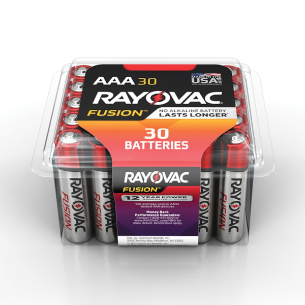 Fusion™ AAA Alkaline Batteries 30/Pack