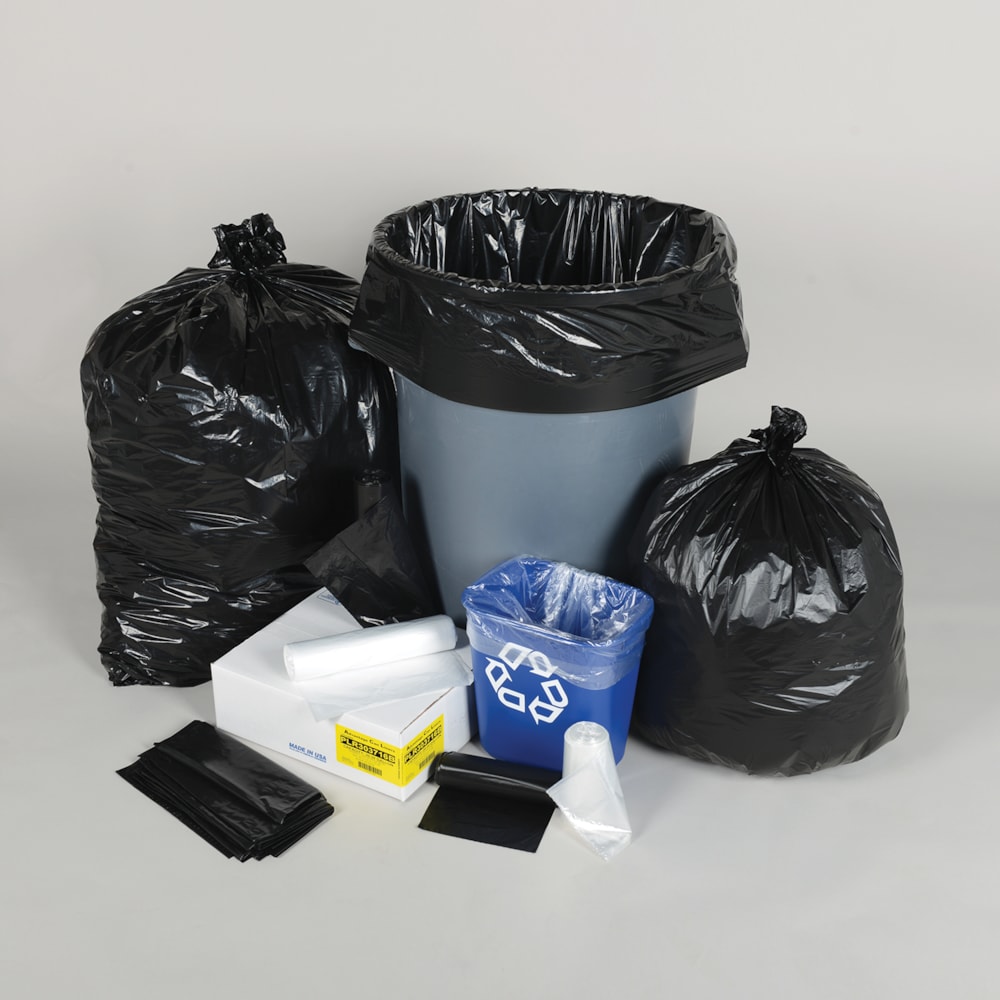 Industrial 60 gal. 16 mic High Density 38" x 60" Can Liners 200/Case