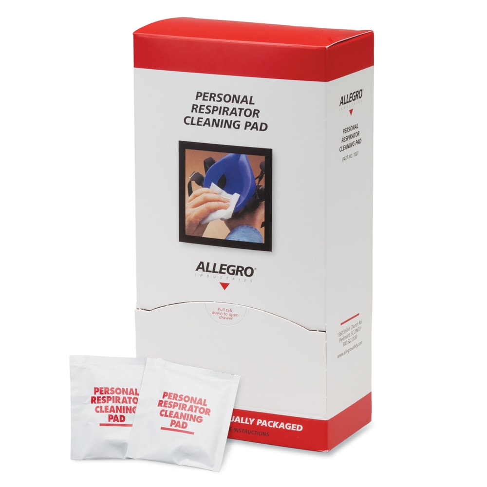 Alcohol Respirator Wipe Pads, 100/Box