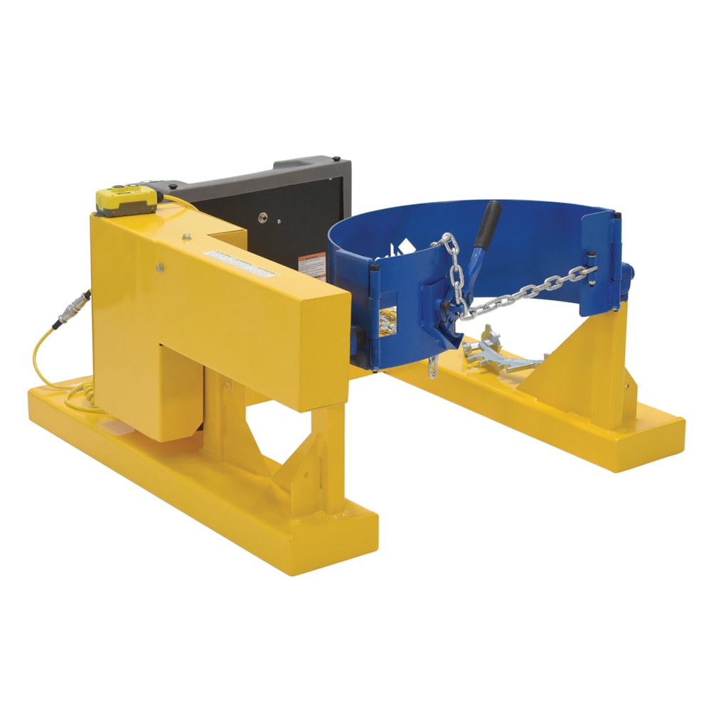 DC Powered Fork Truck Drum Carrier & Rotator, 880 lb. Capacity