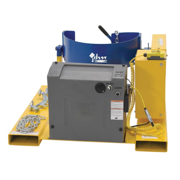 DC Powered Fork Truck Drum Carrier & Rotator, 880 lb. Capacity
