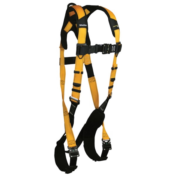 Journeyman FLEX Aluminum Back D-Ring & Quick Connect Leg Straps Fall Protection Harness 