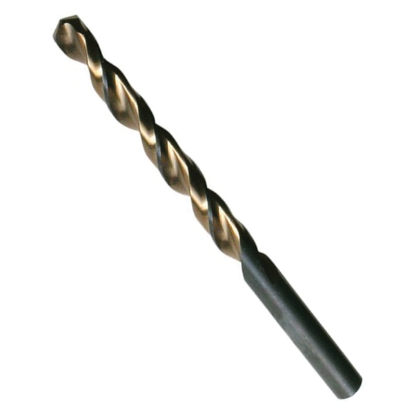 Black And Gold Jobber Length Drill Bit, HSS, 135° Split Point