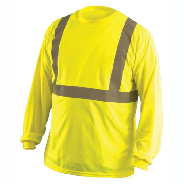 Class 2 Hi-Vis Classic Long Sleeve Traffic Safety T-Shirt