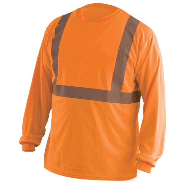 Class 2 Hi-Vis Classic Long Sleeve Traffic Safety T-Shirt
