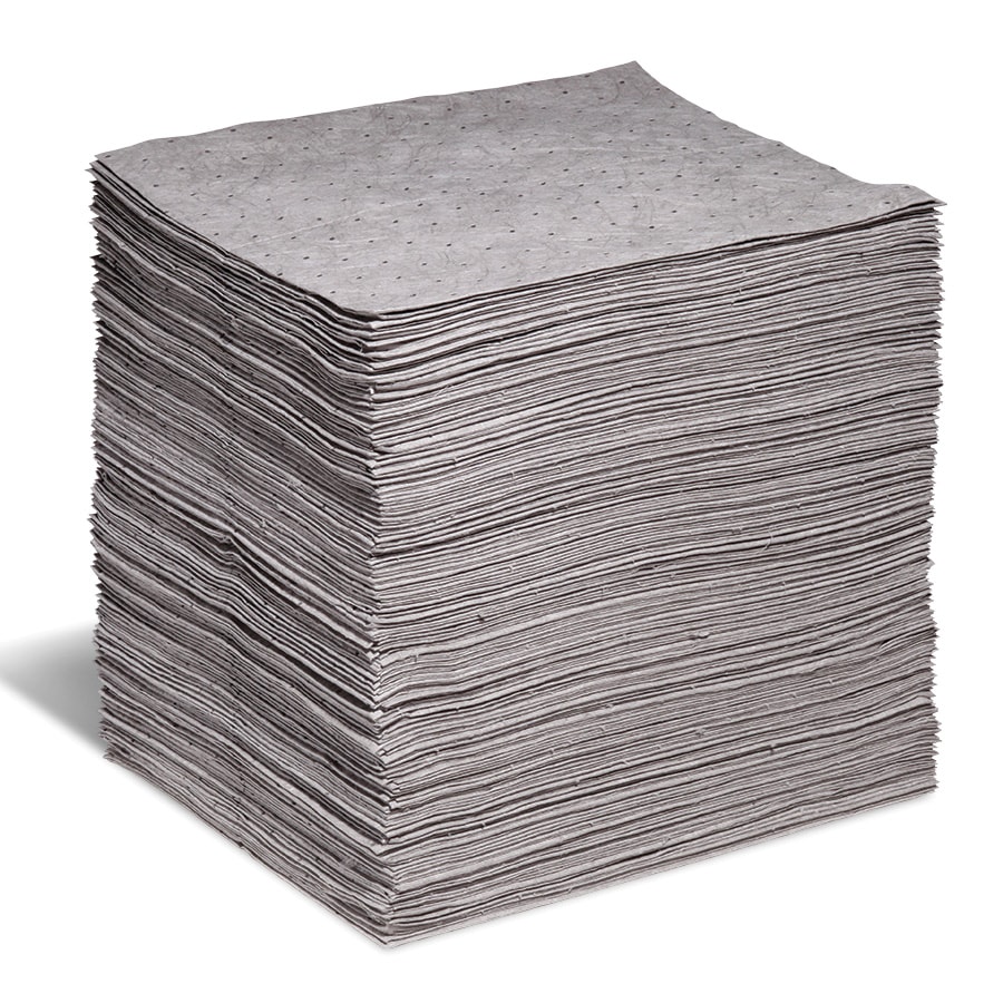 Contractor Grade 15" x 18" Lightweight Universal Sorbent Pads 200/Bale & 35 gal. Capacity/Bale