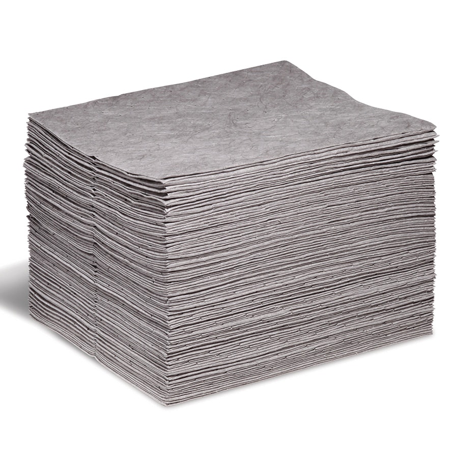 Contractor Grade 15" x 18" Heavyweight Universal Sorbent Pads 100/Bale & 22 gal. Capacity/Bale