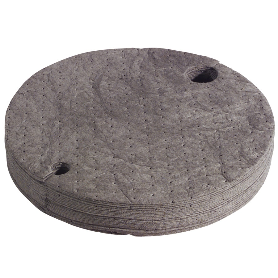 Contractor Grade 22" dia. Universal Drum Top Sorbent Pads 25/Case & 8.6 gal. Capacity/Case