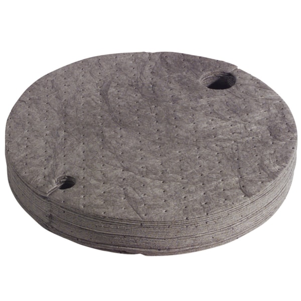Contractor Grade 22" dia. Universal Drum Top Sorbent Pads 25/Case & 8.6 gal. Capacity/Case