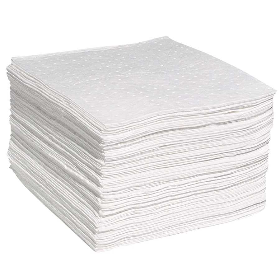 Professional Grade 15" x 19" Lightweight Oil Sorbent Pads 200/Bale & 31.1 gal. Capacity/Bale