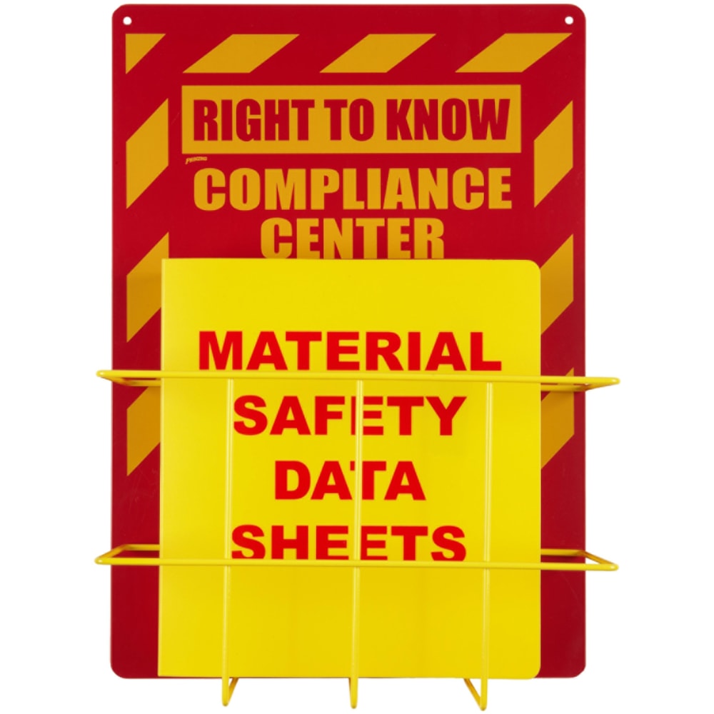 Right To Know Compliance Center With MSDS Binders