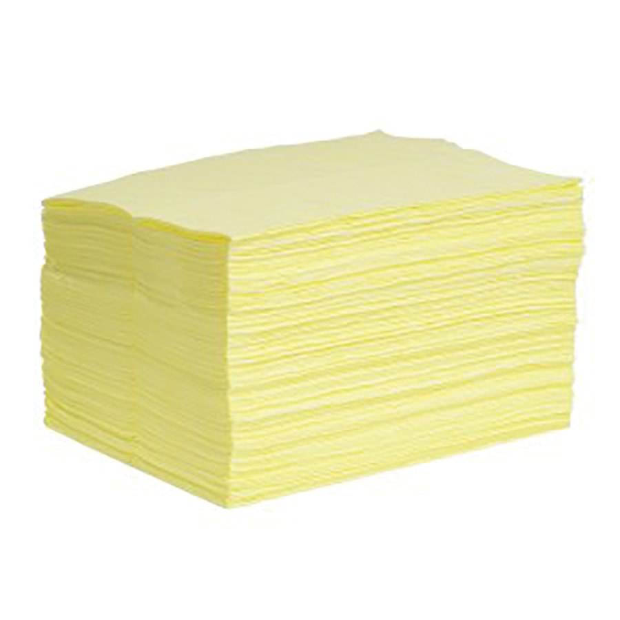 Contractor Grade 15" x 18" Medium Weight Hazmat Sorbent Pads 100/Bale & 24.7 gal. Capacity/Bale