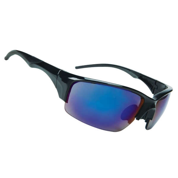 Blue Mirrored Lens Safety Glasses