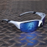 Blue Mirrored Lens Safety Glasses thumbnail 2
