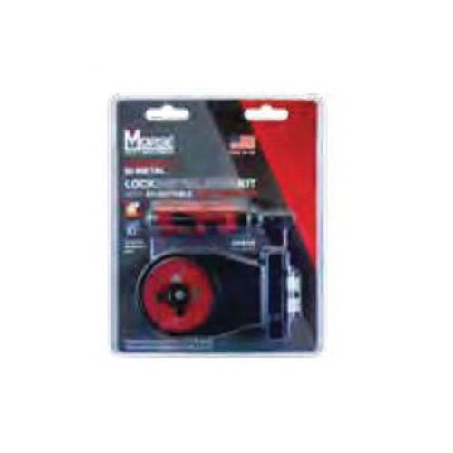 MHSALKIT1 Lock Install Hole Saw Kit, 4 Pieces, 1-15/16 in D Cutting, Bi-Metal