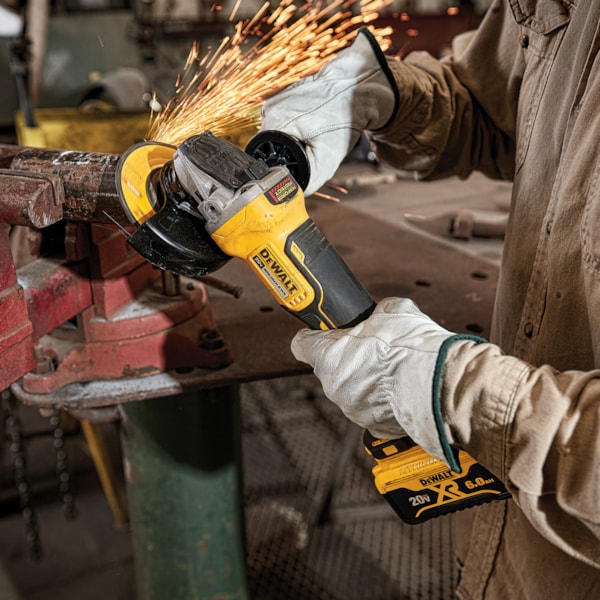 4.5 in Paddle Switch Small Angle Grinder Kit with Kickback Brake