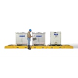 Ultra-Modular IBC Spill Pallet, 3-Tank Indoor Model thumbnail 1