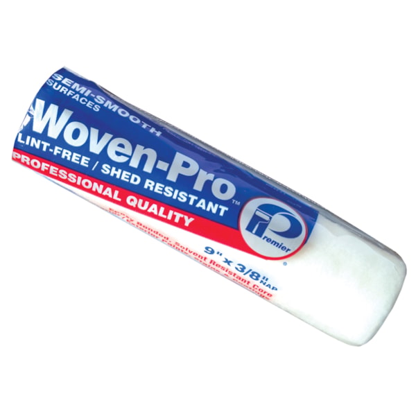 9"L x 3/8" Nap Woven-Pro® Semi-Smooth Professional Paint Roller Cover