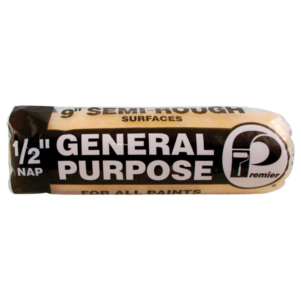9"L x 1/2" Nap General Purpose Semi-Rough Paint Roller Cover