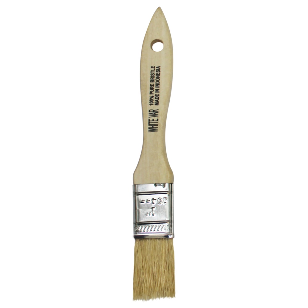 1" Single Thick White China Bristle General Purpose Chip Paint Brush