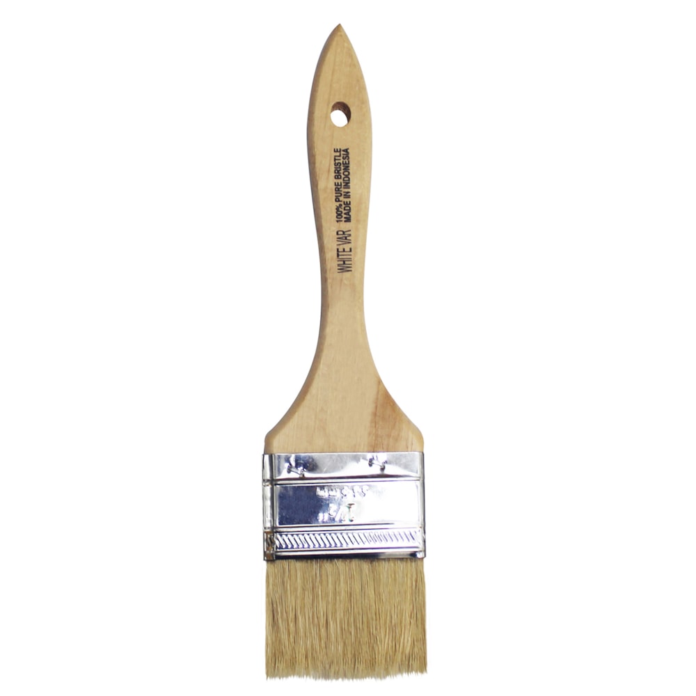 1 1/2" Single Thick White China Bristle General Purpose Chip Paint Brush