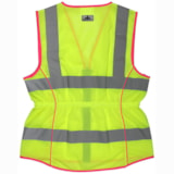 Women's Class 2 Zipper Front Hi-Vis Traffic Safety Vest thumbnail 2