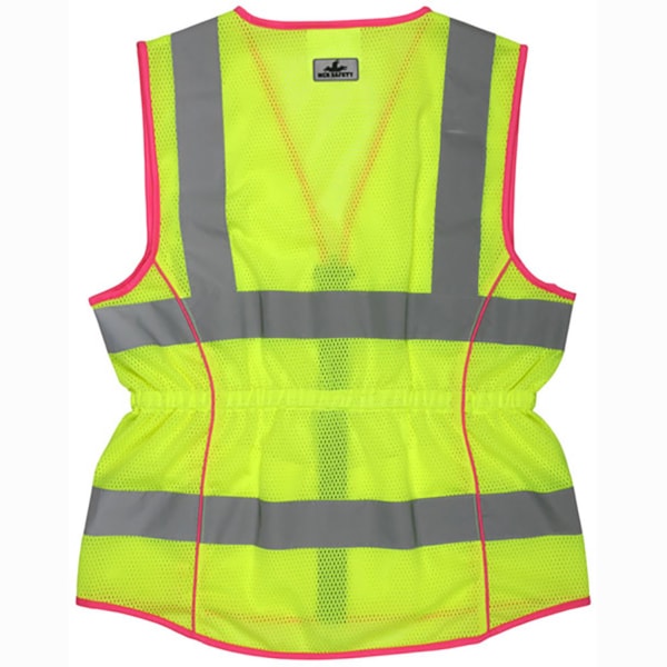 Women's Class 2 Zipper Front Hi-Vis Traffic Safety Vest