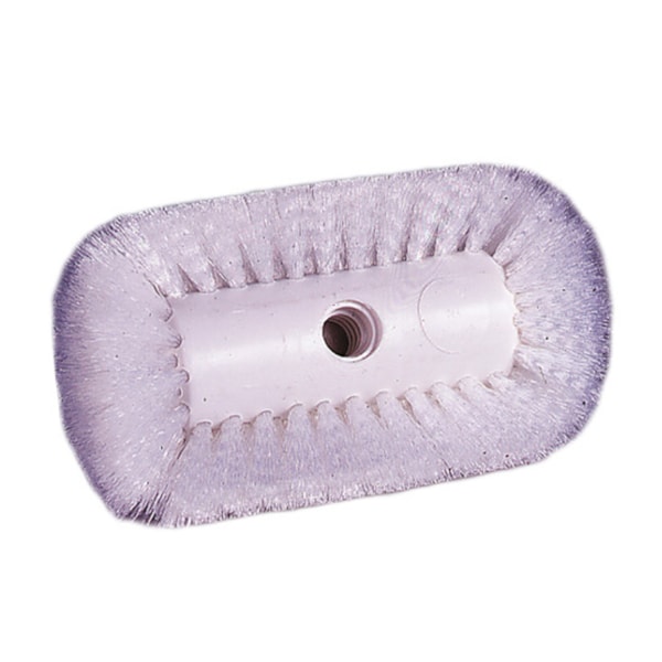 Flagged Utility Vat Brush, 8 in Brush, 8 in Block, Nylon White Trim