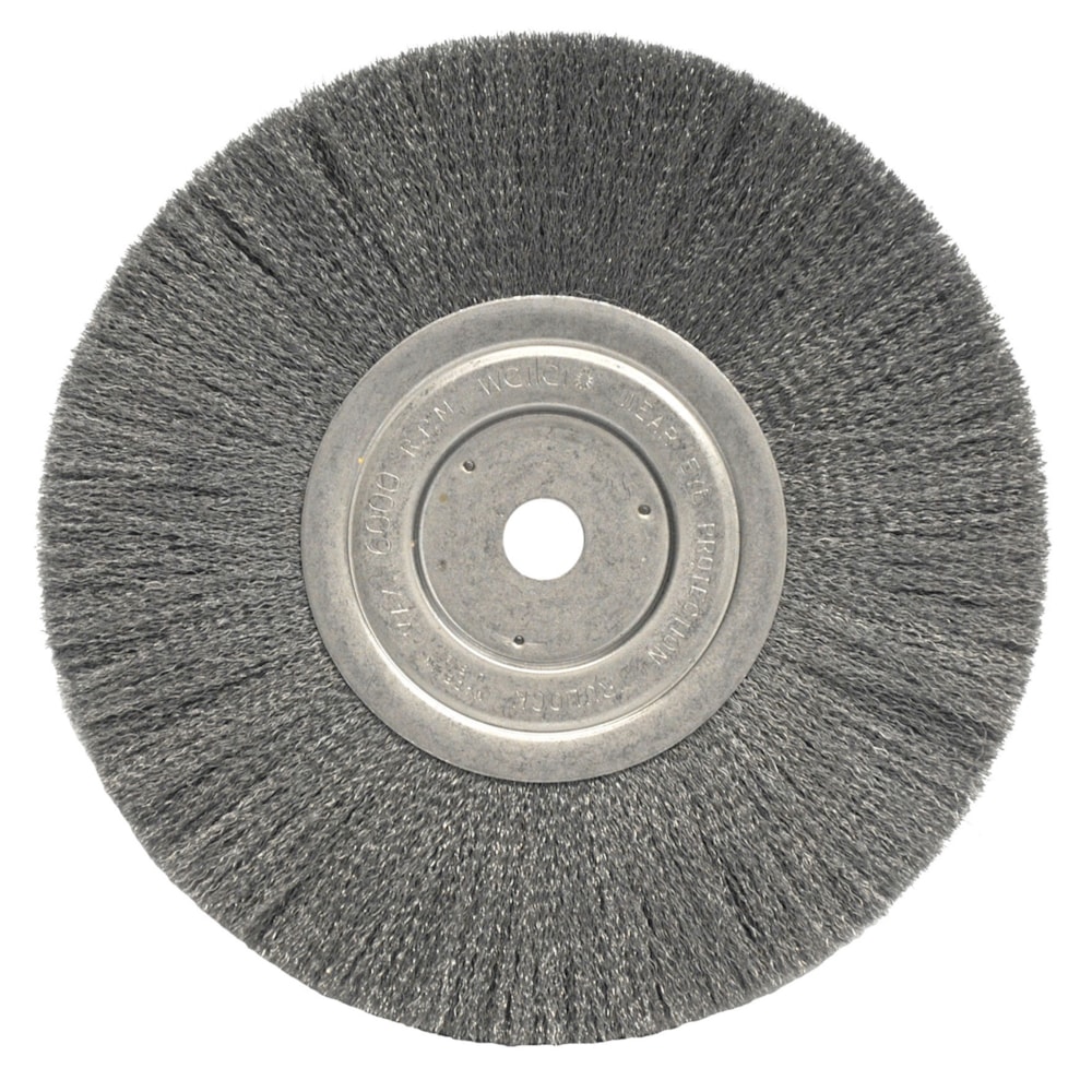 8" Narrow Face 0.014" Steel Fill 5/8" Arbor Crimped Wire Wheel