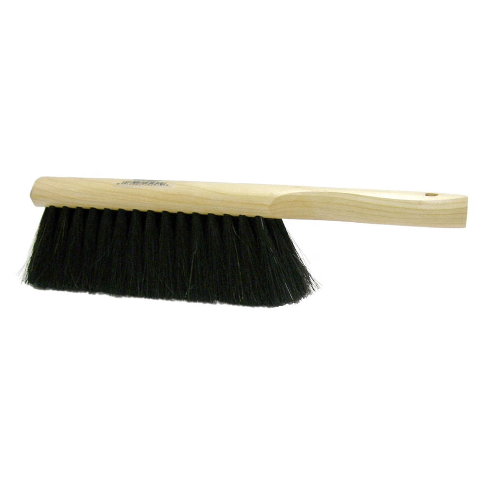8" Black Tampico Fill Medium Brushing Bench & Counter Duster Brush