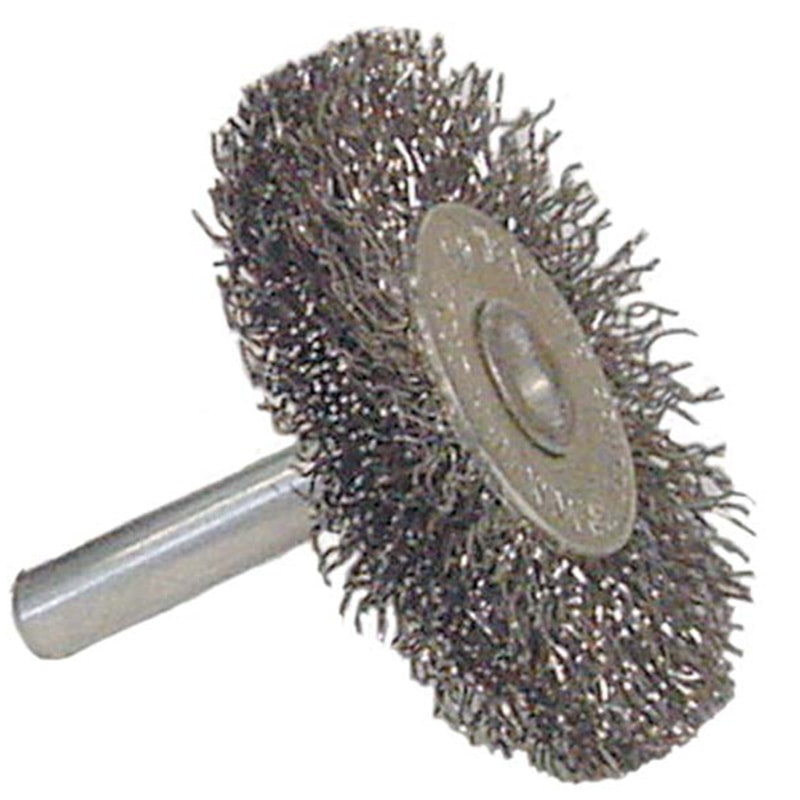 Vortec Pro 2" 0.014" Steel Fill 1/4" Stem Mount Crimped Wire Wheel
